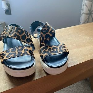 Franco Sarto Sandals: Cheetah Print